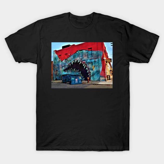 Shark Graffiti detroit T-Shirt by ThomasGallant